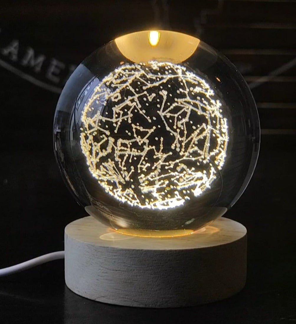 Esfera de cristal decorativa